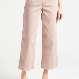 SPANX Stretch Twill Cropped wide leg pants size - Large Petite